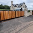 wood and metal electronic gate